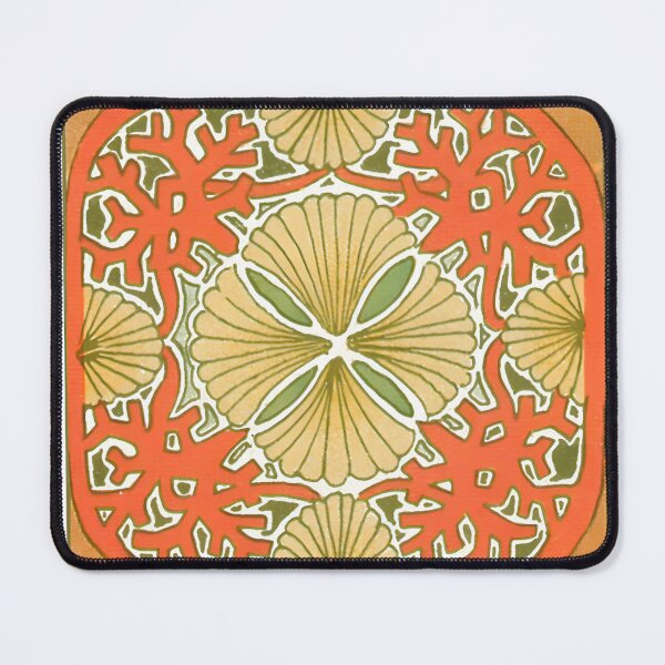Item preview, Art Nouveau Shell and Coral Tile designed and sold by interdesigner.