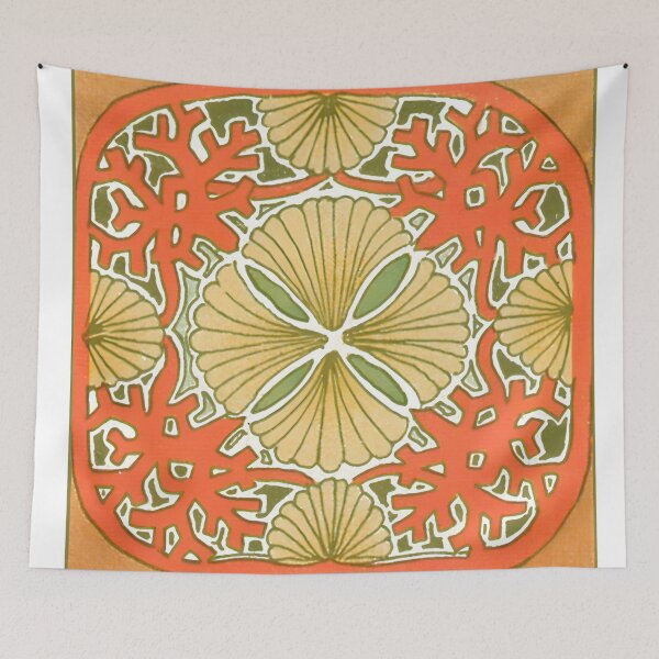 Item preview, Art Nouveau Shell and Coral Tile designed and sold by interdesigner.