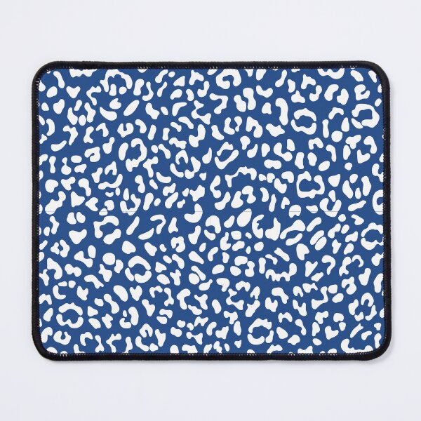 Item preview, mcbling y2k cheetah print white on navy designed and sold by quinnhopp.