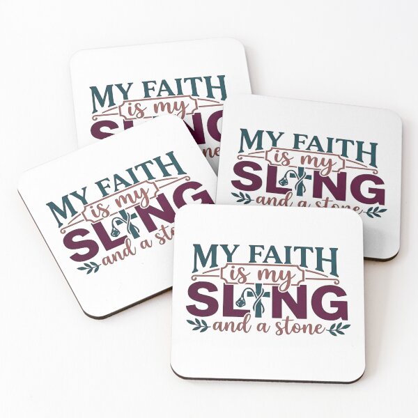 Item preview, Davidic Courage — MY FAITH is my SLING and a stone designed and sold by Faithloveshop.