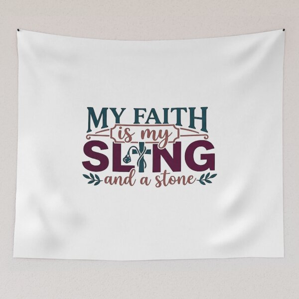 Item preview, Davidic Courage — MY FAITH is my SLING and a stone designed and sold by Faithloveshop.