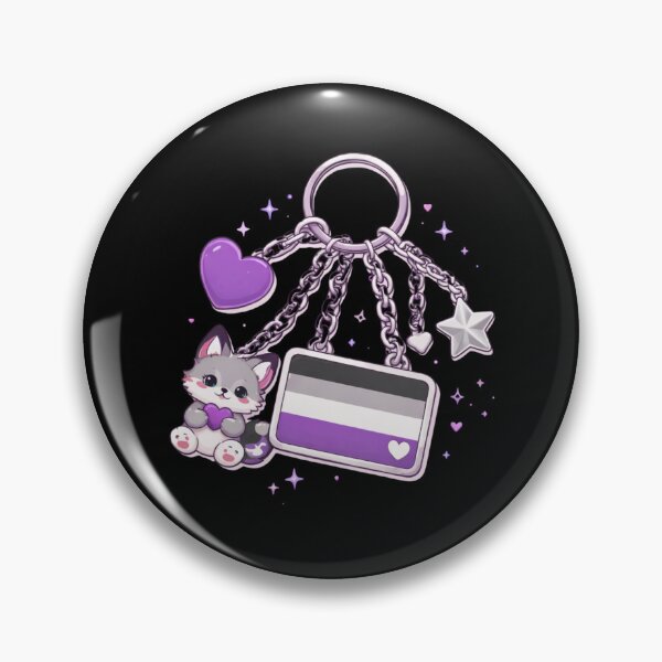 Item preview, Asexual Keychain designed and sold by BritPoPBrat.