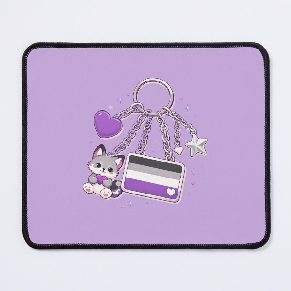 Item preview, Asexual Keychain designed and sold by BritPoPBrat.