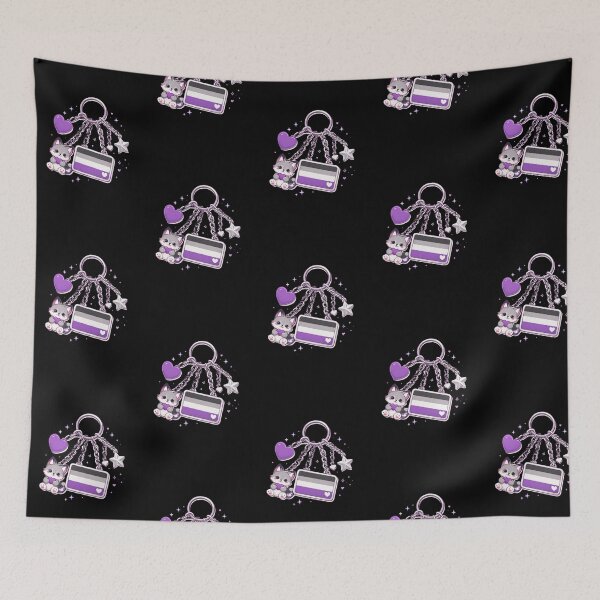 Item preview, Asexual Keychain designed and sold by BritPoPBrat.