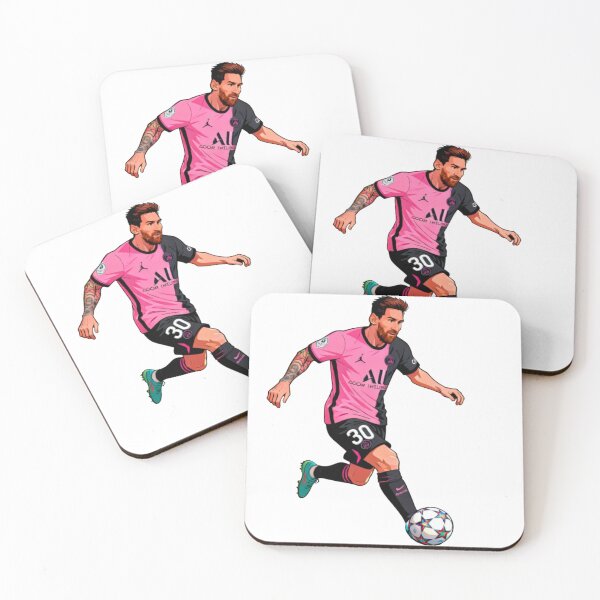 Item preview, Illustration of a Soccer Player in Pink and Black - Digital Sports Art designed and sold by Skully-Studio.