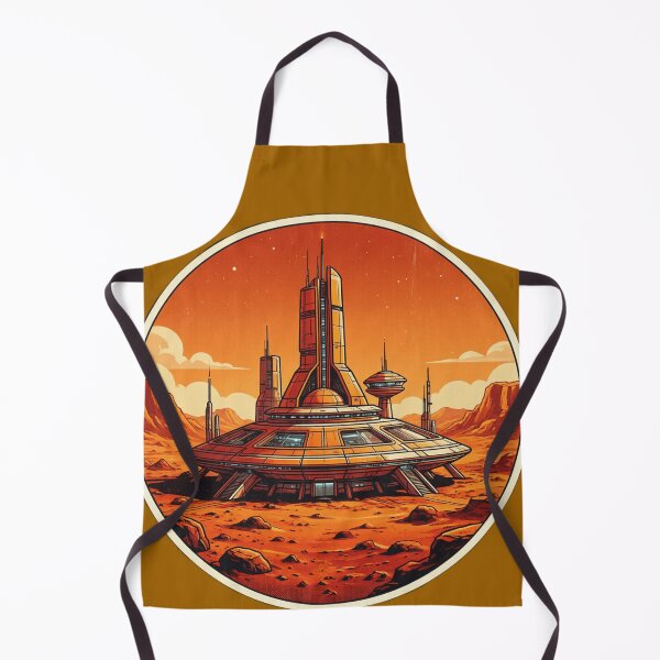 Item preview, Vintage Retro Future Mars Exploration Base designed and sold by Retro Mood Co.