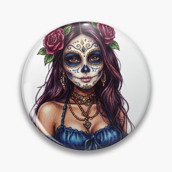 Item preview, La Catrina Day of the Dead Sticker designed and sold by storethirteen.