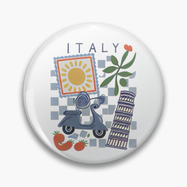 Item preview, Ilustración estética italiana | Ambiente de viaje a Roma y Venecia | Diseño artístico de verano italiano designed and sold by Mialunaa.