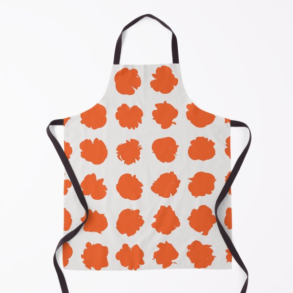 Item preview, Orange Polka Blots – Playful Abstract Pattern with Organic Shapes designed and sold by Helmina Groper.