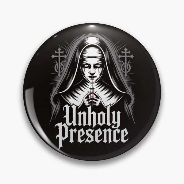 Item preview, Unholy Presence Creepy Nun Horror Gothic Occult Dark Art Design designed and sold by ChillDrop.