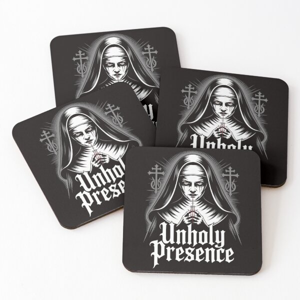 Item preview, Unholy Presence Creepy Nun Horror Gothic Occult Dark Art Design designed and sold by ChillDrop.