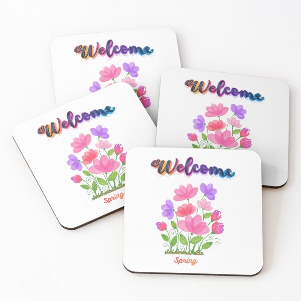 Item preview, Welcome Spring Floral T-Shirt – Spring Flowers Design designed and sold by Saira Rizwan.