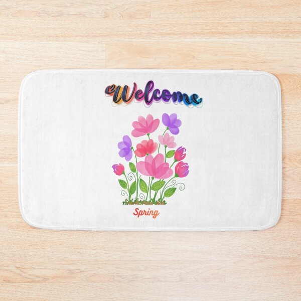 Item preview, Welcome Spring Floral T-Shirt – Spring Flowers Design designed and sold by Saira Rizwan.