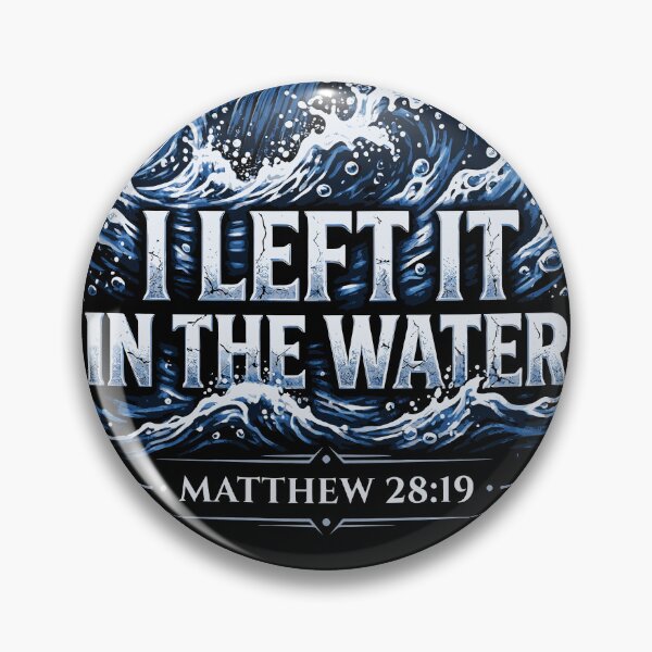 Item preview, I Left It In The Water Baptism Cross designed and sold by Isaias Gomez.