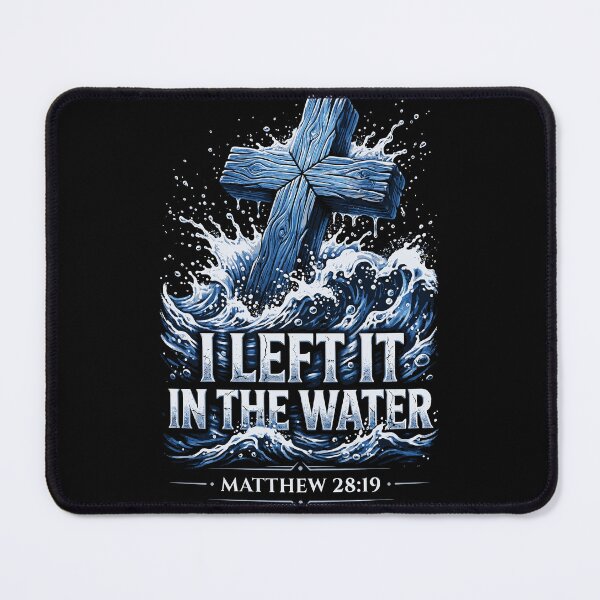 Item preview, I Left It In The Water Baptism Cross designed and sold by Isaias Gomez.