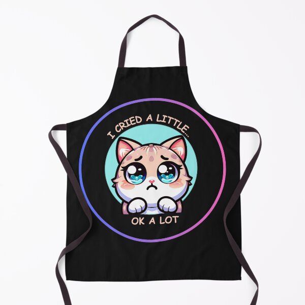 Item preview, I Cried a Little.... Okay, a Lot - Kawaii Cat Mood Emote designed and sold by Feliciano3.