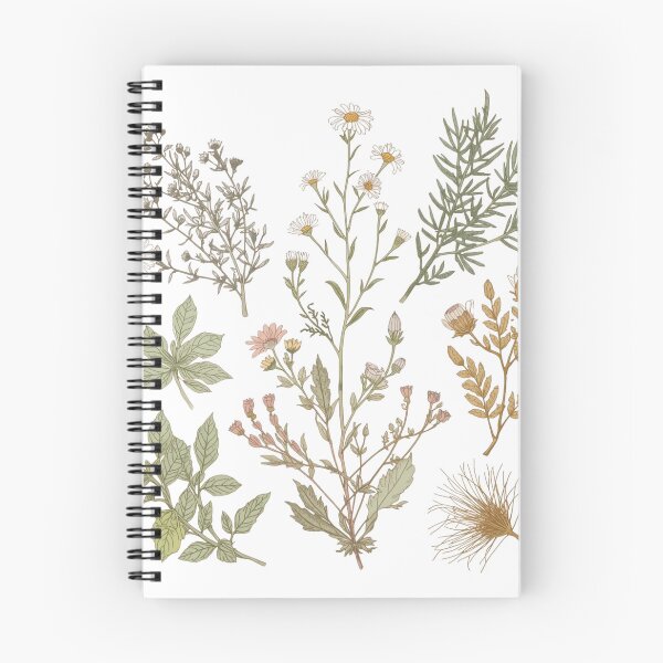 Item preview, Wild Healing Herbs — Minimalist Botanical Illustration Print designed and sold by VintageTips.