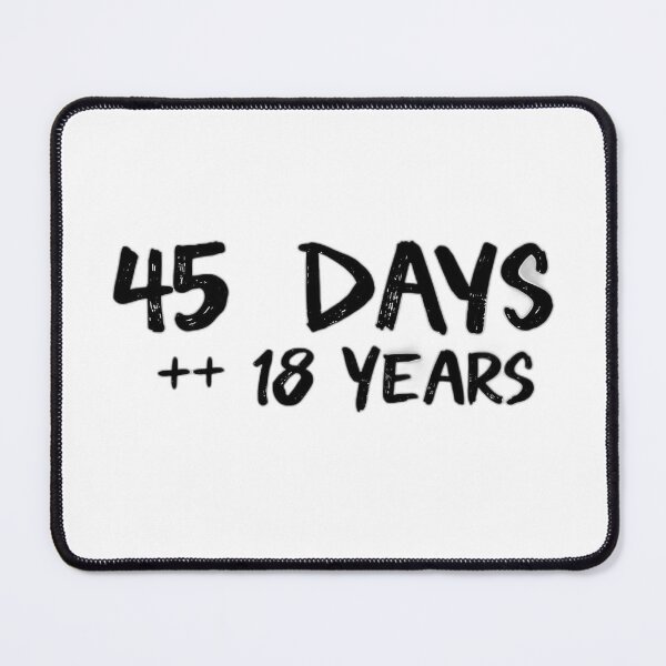 Item preview, 45 Days + 18 Years - Gym Mom designed and sold by Arte-Excellency.