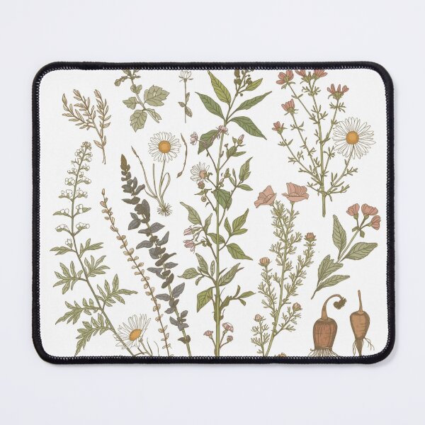 Item preview, Apothecary Herb Garden — Detailed Botanical Roots & Flowers Print designed and sold by VintageTips.