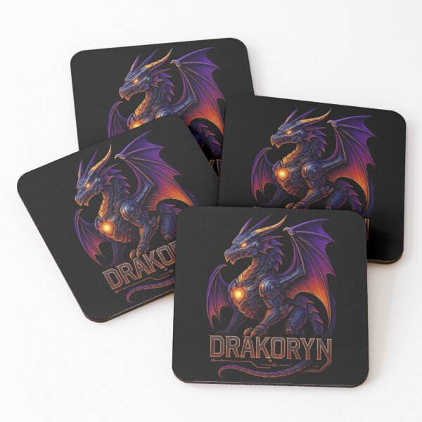Item preview, Drakoryn Robotic Dragon Design, Mech Dragon, Cyberpunk Dragon, Mechanical Dragon, Futuristic Robot Dragon, Sci-Fi Tech Dragon designed and sold by Typologystudios.