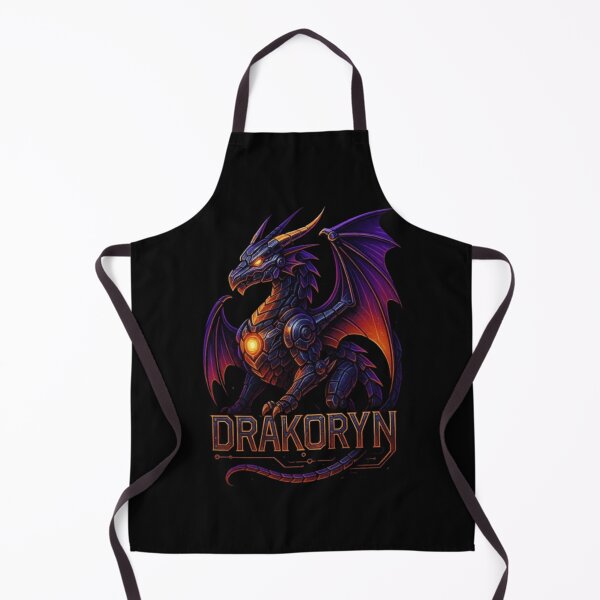 Item preview, Drakoryn Robotic Dragon Design, Mech Dragon, Cyberpunk Dragon, Mechanical Dragon, Futuristic Robot Dragon, Sci-Fi Tech Dragon designed and sold by Typologystudios.