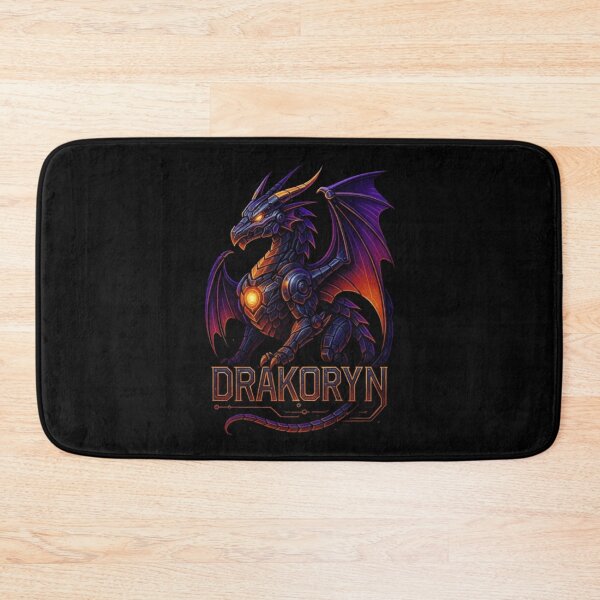 Item preview, Drakoryn Robotic Dragon Design, Mech Dragon, Cyberpunk Dragon, Mechanical Dragon, Futuristic Robot Dragon, Sci-Fi Tech Dragon designed and sold by Typologystudios.