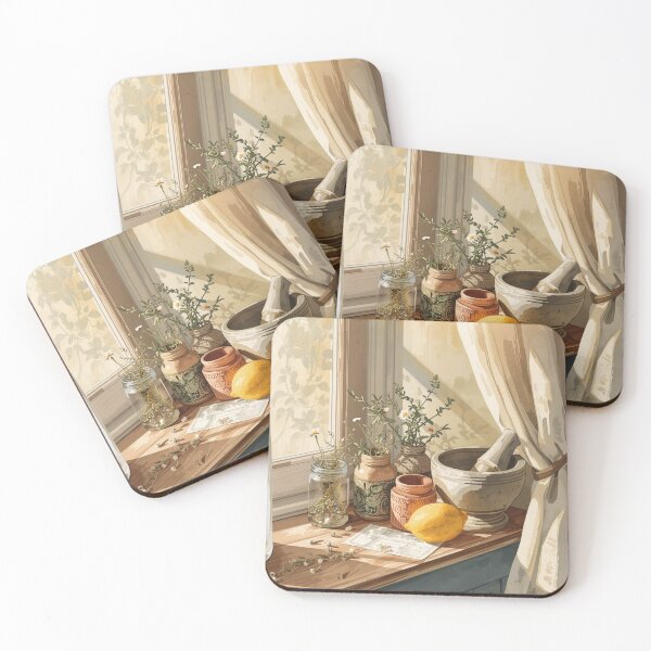 Item preview, The Herbalist's Corner — Vintage Apothecary Kitchen Shelf Art designed and sold by VintageTips.