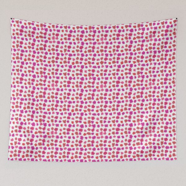 Item preview, Pink & Red Abstract Asymmetric Dot Pattern designed and sold by Caterina@.