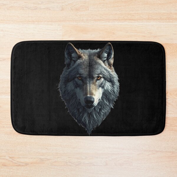 Item preview, Mystic Alpha Wolf - Majestic Amber Eyes Portrait designed and sold by Quotable Gear.