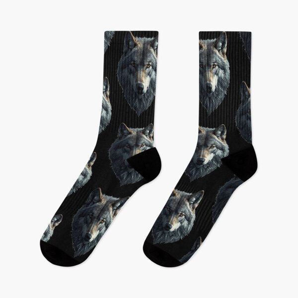 Item preview, Mystic Alpha Wolf - Majestic Amber Eyes Portrait designed and sold by Quotable Gear.
