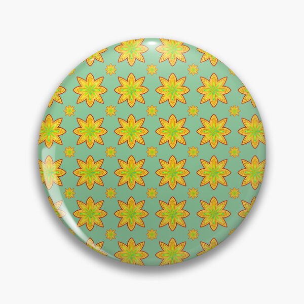 Item preview, Soft Green Floral Star Pattern designed and sold by anamariafischer.