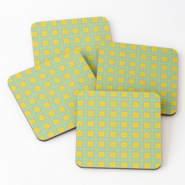 Item preview, Soft Green Floral Star Pattern designed and sold by anamariafischer.