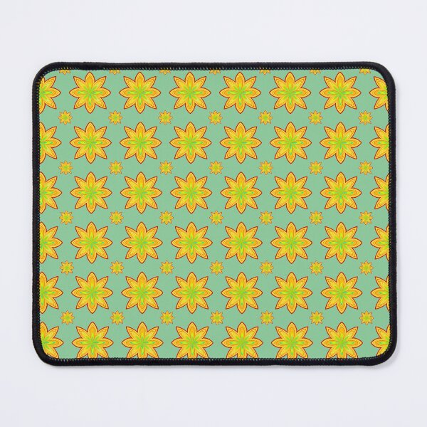 Item preview, Soft Green Floral Star Pattern designed and sold by anamariafischer.