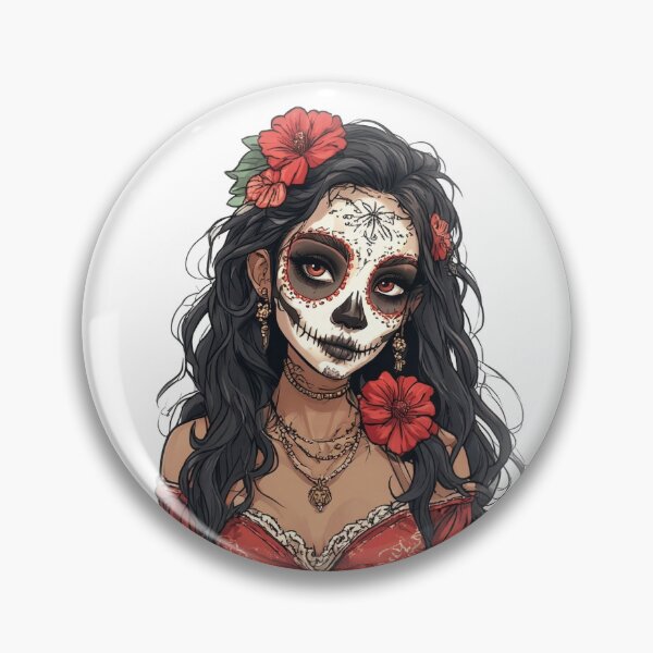 Item preview, La Catrina Day of the Dead Sticker designed and sold by storethirteen.