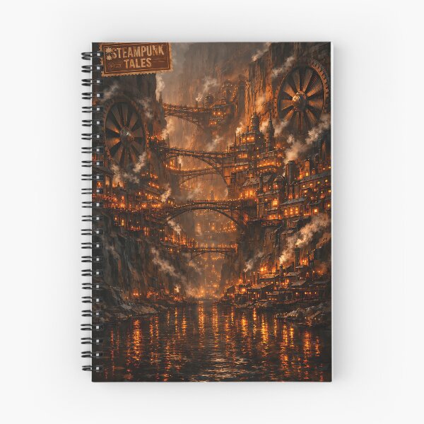 Item preview, The Copper-Canyon Megalopolis - Steampunk Landscape designed and sold by bapupa.