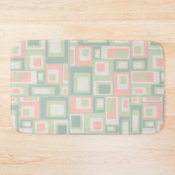 Item preview, 2000s revival midcentury mod squares_watermelon pastels designed and sold by quinnhopp.