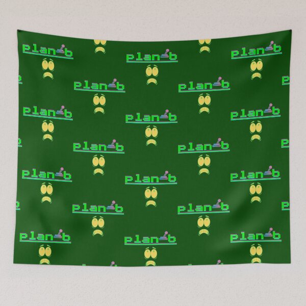 Item preview, Plan B Clutch Symbol - Funny Anxiety Face Graphic Design. designed and sold by LunaPrintCo.