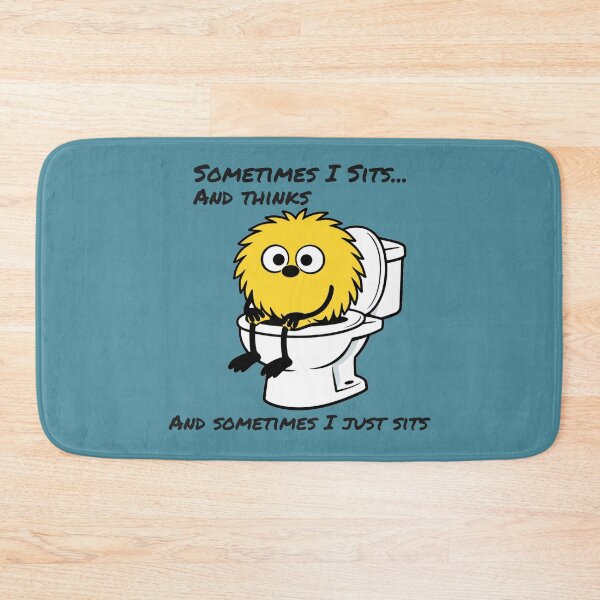 Item preview, Sometimes I Sits and Thinks – Funny Bathroom Humor Cartoon  designed and sold by TheBibleStop.