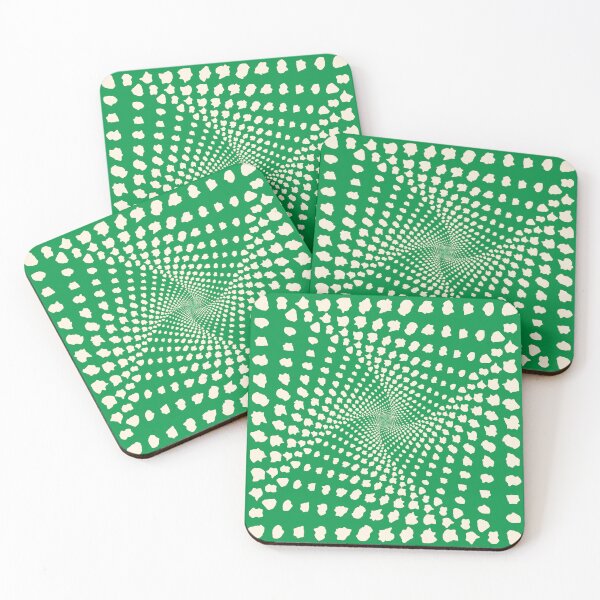 Item preview, Verdant Spiral Scatter – Organic Abstract Pattern with Flowing Motion designed and sold by Helmina Groper.