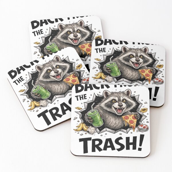 Item preview, Funny Raccoon Design, Back from the Trash, Forest Animal Graphic, Cute Meme Art designed and sold by ColorFlick.