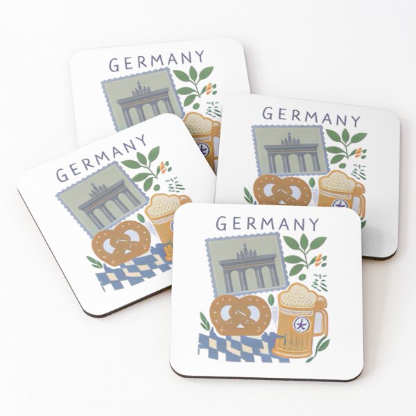Item preview, Germany Aesthetic Illustration | Berlin City & Bavarian Vibes | German Travel Art Design designed and sold by Mialunaa.