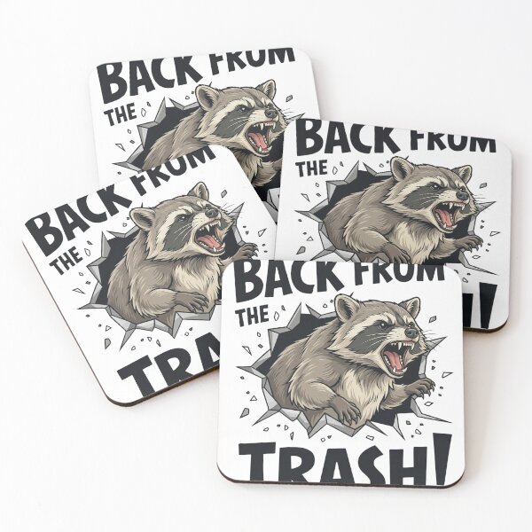 Item preview, Back from the Trash, Funny Raccoon Design, Forest Animal Graphic, Cute Meme Art designed and sold by ColorFlick.