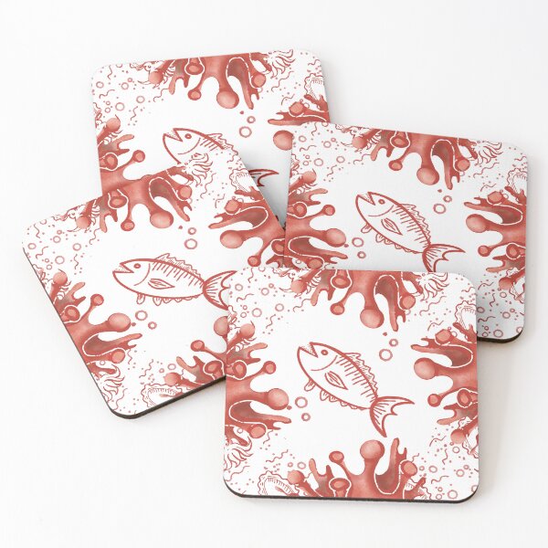 Item preview, Cute Fish and Octopus Ocean Pattern designed and sold by Pryhozha.