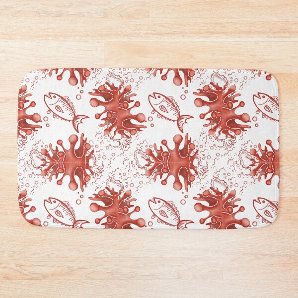 Item preview, Cute Fish and Octopus Ocean Pattern designed and sold by Pryhozha.