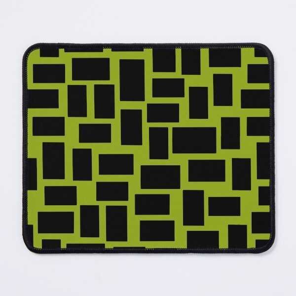 Item preview, black rectangles on green background designed and sold by MarySchwindt.