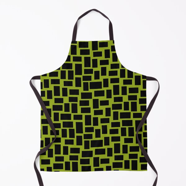 Item preview, black rectangles on green background designed and sold by MarySchwindt.