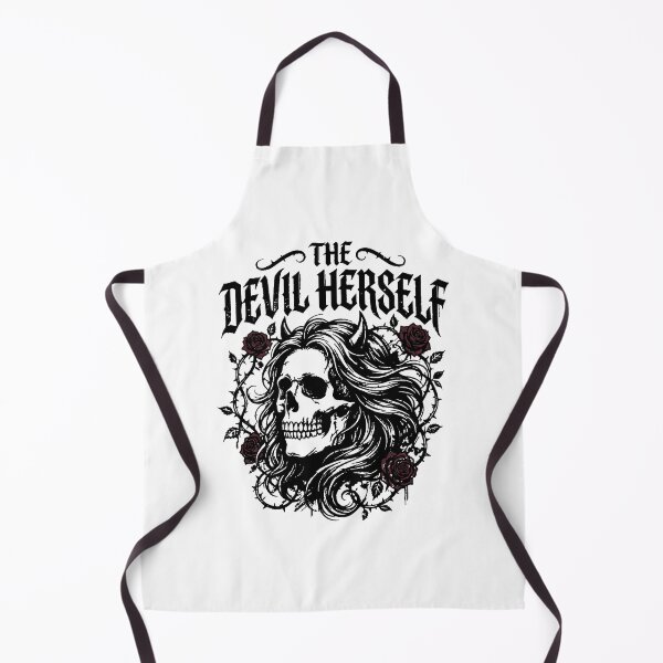 Item preview, The Devil HerSelf Feminin Gothic Girl Skeleton Dark Horn Design designed and sold by AnimaThread.