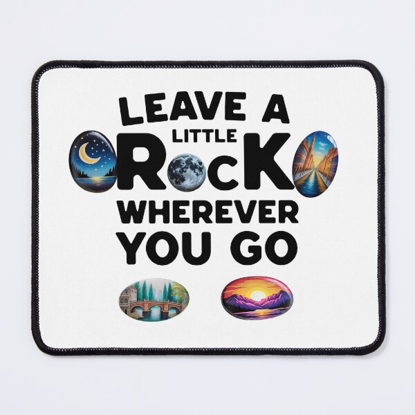 Item preview, Leave a little rock wherever you go Miniature Scenic Stone Art designed and sold by Luppuss.