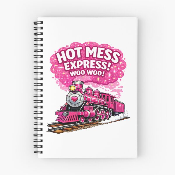 Item preview, Hot Mess Express Funny Pink Train designed and sold by Forged in the Warp.