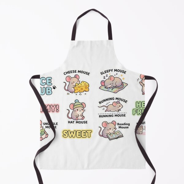 Item preview, Mice Club Kawaii Sticker Pack - Cute Pastel Mouse Aesthetic Art designed and sold by AkDesign022.